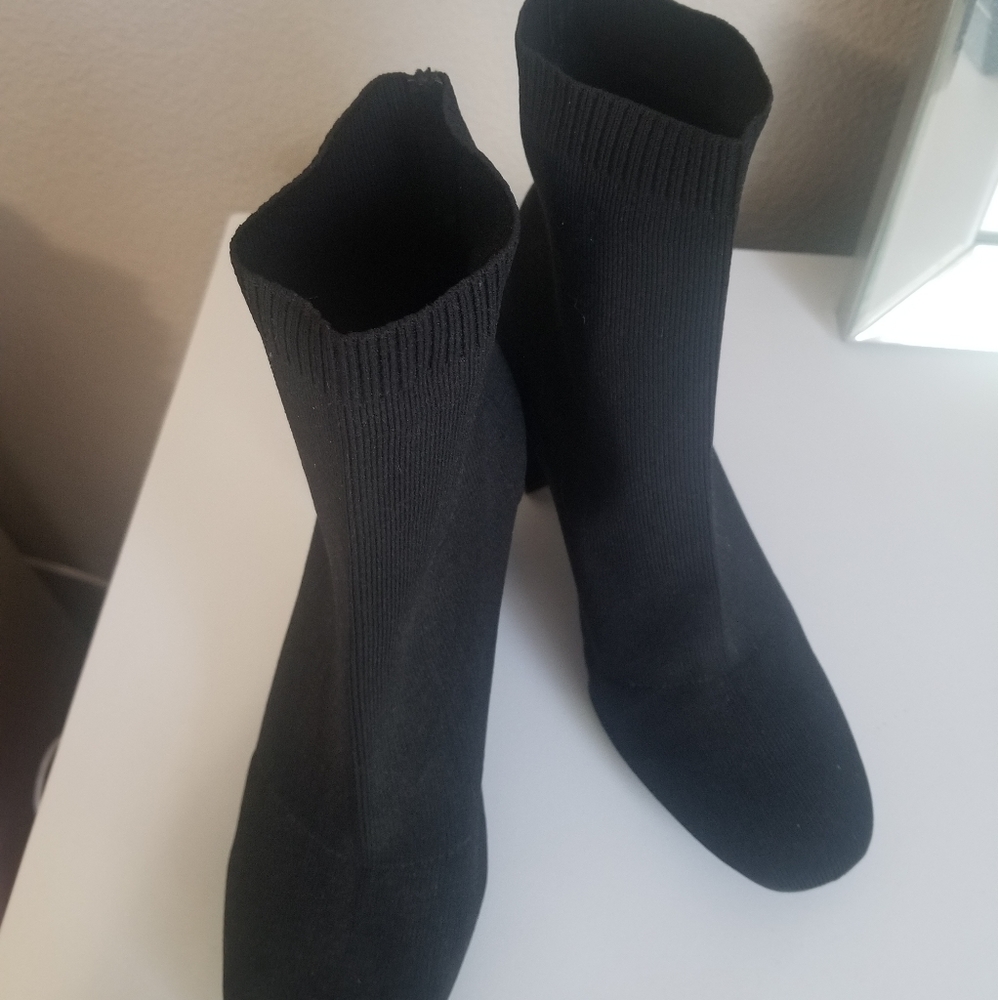 Mia black (sock) boots